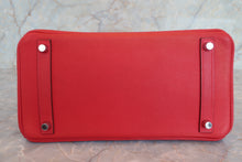 將圖片載入圖庫檢視器 HERMES／エルメス バーキン30 ヴォーエプソン ルージュカザック □P刻印 ハンドバッグ 700060253
