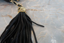 Load image into Gallery viewer, CHANEL CC mark fringe chain shoulder bag Lambskin Black/Gold hadware Shoulder bag 800060200
