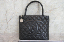 將圖片載入圖庫檢視器 CHANEL/シャネル 復刻トート キャビアスキン ブラック/シルバー金具 トートバッグ 700060186

