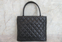將圖片載入圖庫檢視器 CHANEL/シャネル 復刻トート キャビアスキン ブラック/シルバー金具 トートバッグ 700060186
