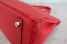 將圖片載入圖庫檢視器 HERMES／エルメス バーキン30 ヴォーエプソン ルージュカザック □P刻印 ハンドバッグ 700060253

