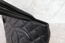 將圖片載入圖庫檢視器 CHANEL/シャネル 復刻トート キャビアスキン ブラック/シルバー金具 トートバッグ 700060186
