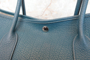HERMES／エルメス ガーデンパーティPM ネゴンダ コバルト X刻印 トートバッグ 700030264