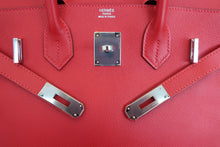 將圖片載入圖庫檢視器 HERMES／エルメス バーキン30 ヴォーエプソン ルージュカザック □P刻印 ハンドバッグ 700060253
