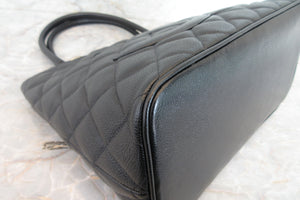 CHANEL/シャネル 復刻トート キャビアスキン ブラック/シルバー金具 トートバッグ 700060186