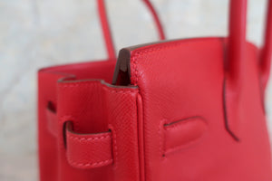 HERMES／エルメス バーキン30 ヴォーエプソン ルージュカザック □P刻印 ハンドバッグ 700060253
