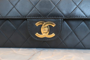 CHANEL/シャネル マトラッセチェーンショルダーバッグ ラムスキン ブラック/ゴールド金具 ショルダーバッグ 600100146