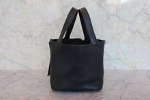 将图片加载到图库查看器，HERMES PICOTIN LOCK MM Clemence leather Black X刻印 Hand bag 800080206
