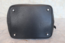 将图片加载到图库查看器，HERMES PICOTIN LOCK MM Clemence leather Black X刻印 Hand bag 800080206
