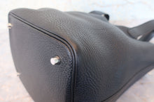 将图片加载到图库查看器，HERMES PICOTIN LOCK MM Clemence leather Black X刻印 Hand bag 800080206
