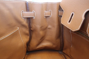 HERMES BIRKIN 35 Togo leather Gold □I Engraving Hand bag 600050222