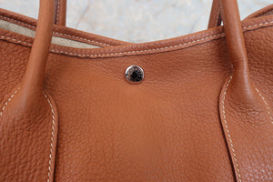 HERMES／エルメス ガーデンパーティPM ネゴンダ ゴールド □K刻印 トートバッグ 700030128