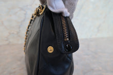 画像をギャラリービューアに読み込む, CHANEL/シャネル ココマークフリンジチェーンショルダーバッグ ラムスキン ブラック/ゴールド金具 ショルダーバッグ 800010014
