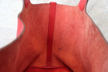 Load image into Gallery viewer, HERMES PICOTIN LOCK GM Clemence leather Rouge casaque □R Engraving Hand bag 700120004
