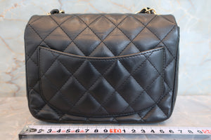 CHANEL/シャネル ミニマトラッセチェーンショルダーバッグ ラムスキン ブラック/ゴールド金具 ショルダーバッグ 700090095