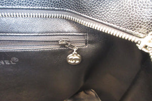 CHANEL/シャネル 復刻トート キャビアスキン ブラック/シルバー金具 トートバッグ 700060186