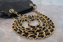 画像をギャラリービューアに読み込む, CHANEL/シャネル ココマークフリンジチェーンショルダーバッグ ラムスキン ブラック/ゴールド金具 ショルダーバッグ 800010014
