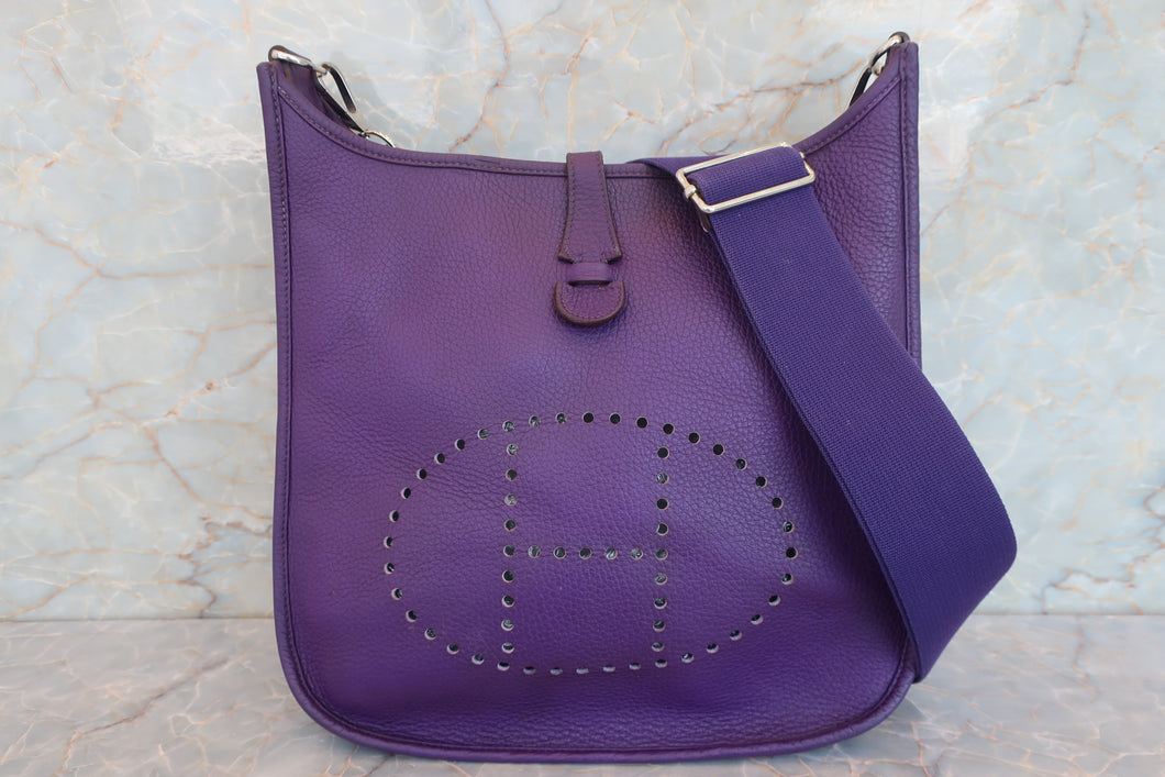 HERMES／エルメス エブリン3ＰＭ トリヨンクレマンス アイリス □N刻印 ショルダーバッグ 700030275
