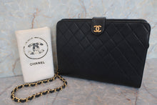 画像をギャラリービューアに読み込む, CHANEL/シャネル ミニマトラッセチェーンショルダーバッグ ラムスキン ブラック/ゴールド金具 ショルダーバッグ 600090172
