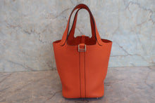 Load image into Gallery viewer, HERMES PICOTIN LOCK PM Clemence leather Feu □R Engraving Hand bag 800030177
