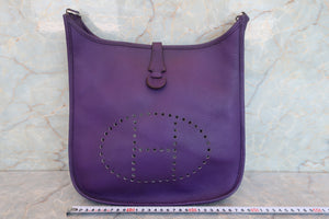 HERMES／エルメス エブリン3ＰＭ トリヨンクレマンス アイリス □N刻印 ショルダーバッグ 700030275