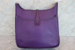 HERMES／エルメス エブリン3ＰＭ トリヨンクレマンス アイリス □N刻印 ショルダーバッグ 700030275