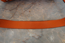 将图片加载到图库查看器，HERMES LINDY 30 Clemence leather Orange X刻印 Shoulder bag 800050097
