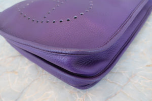 HERMES／エルメス エブリン3ＰＭ トリヨンクレマンス アイリス □N刻印 ショルダーバッグ 700030275