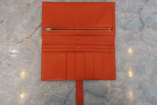 将图片加载到图库查看器，HERMES Bearn classic Chevre myzore goatskim Orange □G刻印 Wallet 600080094
