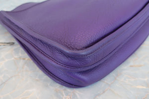 HERMES／エルメス エブリン3ＰＭ トリヨンクレマンス アイリス □N刻印 ショルダーバッグ 700030275