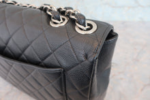 画像をギャラリービューアに読み込む, CHANEL/シャネル 中マトラッセシングルフラップチェーンショルダーバッグ キャビアスキン ブラック/シルバー金具 ショルダーバッグ 800060190
