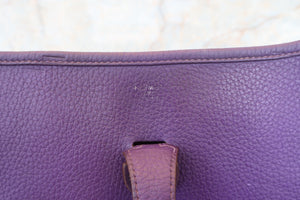 HERMES／エルメス エブリン3ＰＭ トリヨンクレマンス アイリス □N刻印 ショルダーバッグ 700030275