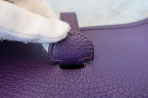 HERMES／エルメス エブリン3ＰＭ トリヨンクレマンス アイリス □N刻印 ショルダーバッグ 700030275