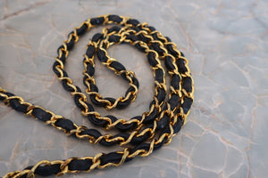 CHANEL Mini Matelasse chain shoulder bag Lambskin Navy/Gold hadware Shoulder bag 600040068