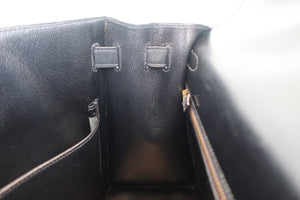 HERMES／エルメス ケリー32 ボックスカーフ ブラック ショルダーバッグ 700060289