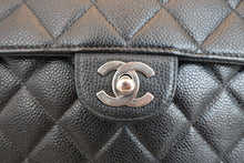 画像をギャラリービューアに読み込む, CHANEL/シャネル 中マトラッセシングルフラップチェーンショルダーバッグ キャビアスキン ブラック/シルバー金具 ショルダーバッグ 800060190
