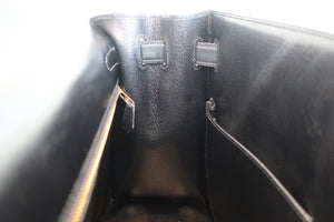 HERMES／エルメス ケリー32 ボックスカーフ ブラック ショルダーバッグ 700060289