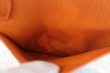 将图片加载到图库查看器，HERMES LINDY 30 Clemence leather Orange X刻印 Shoulder bag 800050097
