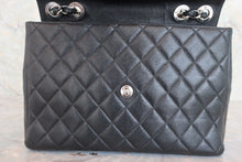 画像をギャラリービューアに読み込む, CHANEL/シャネル 中マトラッセシングルフラップチェーンショルダーバッグ キャビアスキン ブラック/シルバー金具 ショルダーバッグ 800060190
