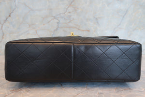 CHANEL Medium Matelasse single flap chain shoulder bag Lambskin Black/Gold hadware Shoulder bag 700090126