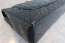 Load image into Gallery viewer, CHANEL Medium Matelasse single flap chain shoulder bag Lambskin Black/Gold hadware Shoulder bag 700090126
