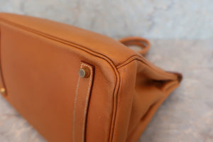 HERMES BIRKIN 35 Ardennes leather Natural sable □B Engraving Hand bag 600050106