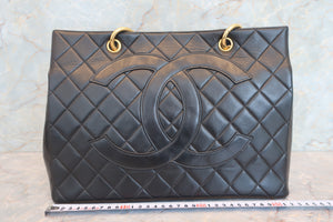 CHANEL/シャネル マトラッセチェーントートバッグ ラムスキン ブラック/ゴールド金具 トートバッグ 700070037