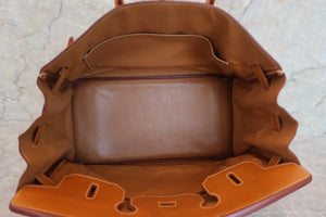HERMES BIRKIN 35 Ardennes leather Natural sable □B刻印 Hand bag 600050106