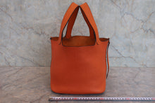 画像をギャラリービューアに読み込む, HERMES／エルメス ピコタンロックＭＭ トリヨンクレマンス オレンジ □O刻印 ハンドバッグ 800030154
