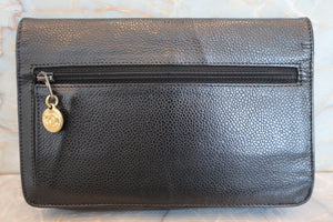 CHANEL CC mark chain wallet Caviar skin Black/Gold hadware Shoulder bag 700090052