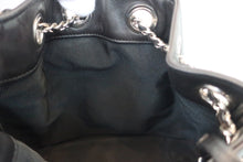 Load image into Gallery viewer, CHANEL CC mark drawstring chain Back pack Lambskin Black/Silver hadware Back pack 600040139
