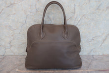 将图片加载到图库查看器，HERMES BOLIDE RELAX 40 Sikkim leather Etain □P刻印 Hand bag 600080110
