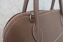 将图片加载到图库查看器，HERMES／BOLIDE 31 Clemence leather Etoupe gray □O刻印 Shoulder bag 800050095
