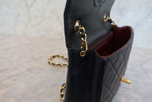 画像をギャラリービューアに読み込む, CHANEL/シャネル ミニマトラッセシングルフラップチェーンショルダーバッグ ラムスキン ブラック/ゴールド金具 ショルダーバッグ 800010019
